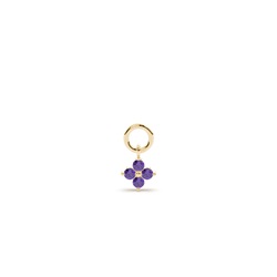 Amethyst Cluster Creolen Ohrring Anhänger