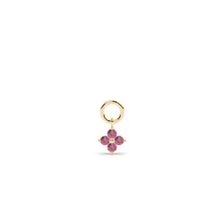 Tourmaline Cluster Hoop Earrings Charm
