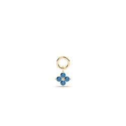 Topaz Cluster Hoop Earrings Charm