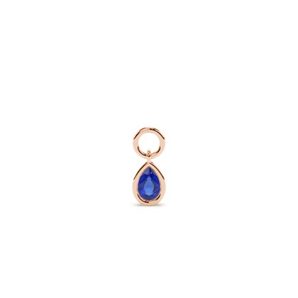 Pear Rose Gold Earring charms Diamond Earrings