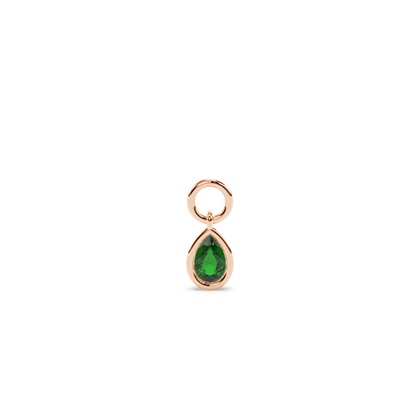 Pear Rose Gold Earring charms Diamond Earrings