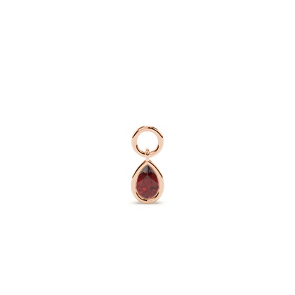 Pear Rose Gold Earring charms Diamond Earrings