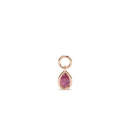 Pear Rose Gold Earring charms Diamond Earrings