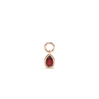 Pear Rose Gold Earring charms Diamond Earrings