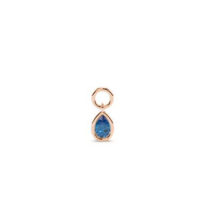 Pear Rose Gold Earring charms Diamond Earrings