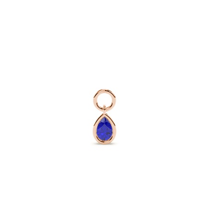 Pear Rose Gold Earring charms Diamond Earrings