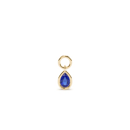 Pear Yellow Gold Earring charms Diamond Earrings