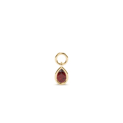 Pear Yellow Gold Earring charms Diamond Earrings