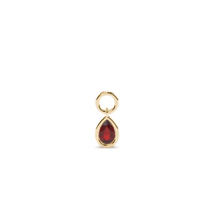 Pear Yellow Gold Earring charms Diamond Earrings