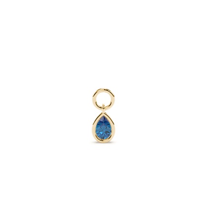 Pear Yellow Gold Earring charms Diamond Earrings
