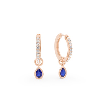 Rose Gold Diamond Earrings