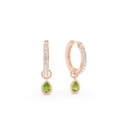 Rose Gold Diamond Earrings