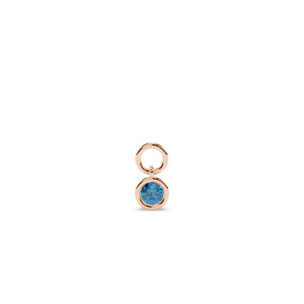 Topaz Hoop Earring Charm