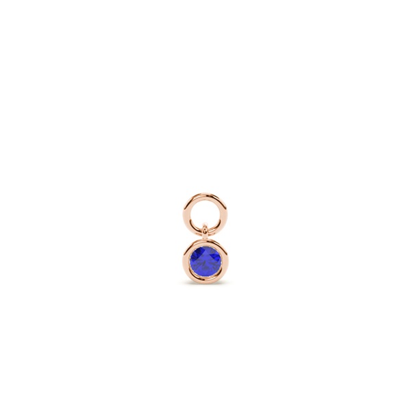 Tanzanite Hoop Earring Charm
