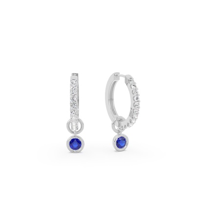 Tropfenform Amethyst Creolen Ohrring Anhänger