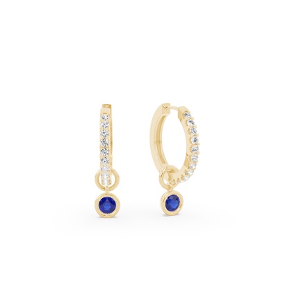 Yellow Gold Gemstone Rings & Diamond Earrings