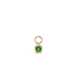 Amethyst Hoop Earrings Charm