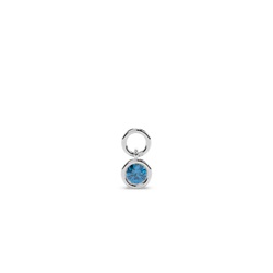 Tropfenform Topaz Creolen Ohrring Anhänger