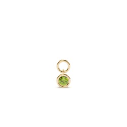 Peridot Hoop Earrings Charm