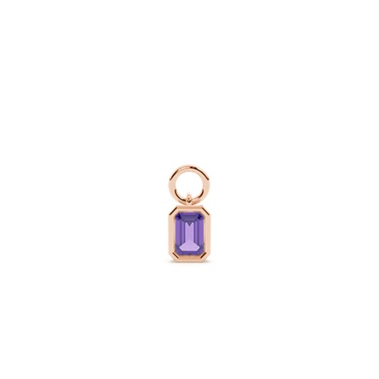 Emerald Rose Gold Earring charms Diamond Earrings