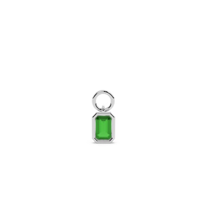 Emerald Earring charms Diamond Earrings