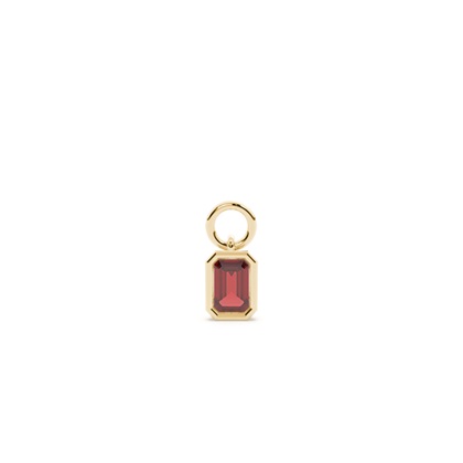 Emerald Yellow Gold Earring charms Diamond Earrings