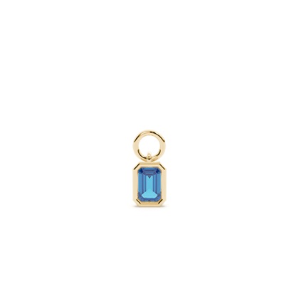Emerald Yellow Gold Earring charms Diamond Earrings