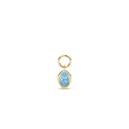 Marquise Yellow Gold Earring charms Diamond Earrings