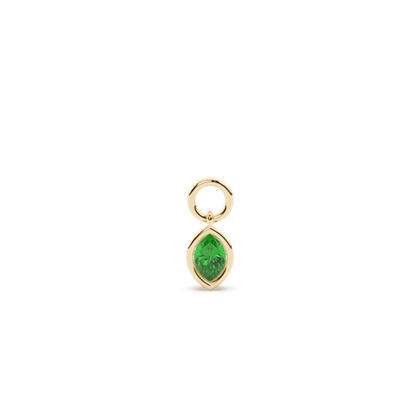 Marquise Yellow Gold Earring charms Diamond Earrings