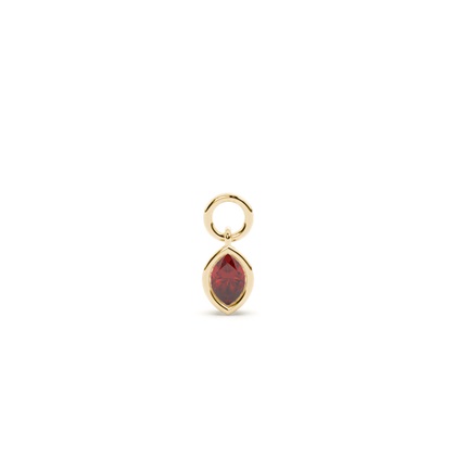 Marquise Yellow Gold Earring charms Diamond Earrings
