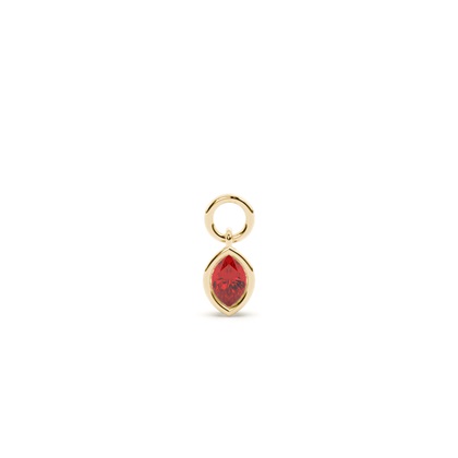Marquise Yellow Gold Earring charms Diamond Earrings