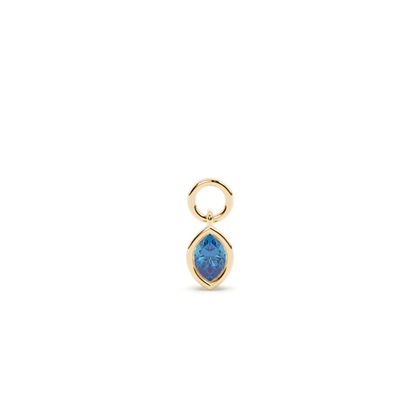 Marquise Yellow Gold Earring charms Diamond Earrings