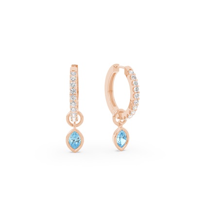 Rose Gold Diamond Earrings