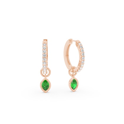 Rose Gold Diamond Earrings