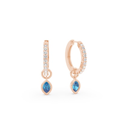 Rose Gold Diamond Earrings