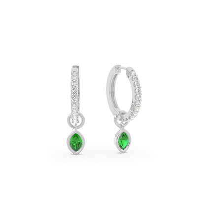 Marquise Cut Diamond Earrings 