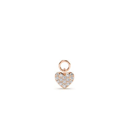 Rose Gold Earring charms Diamond Earrings