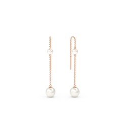 Freshwater Pearl Threaded Drop Earrings