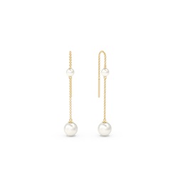 Freshwater Pearl Threaded Drop Earrings
