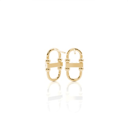 Yellow Gold Diamond Earrings