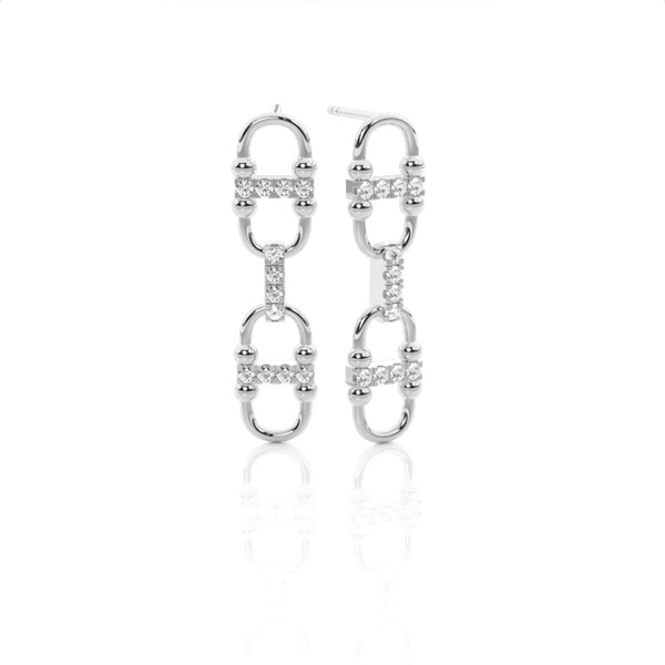 Multiple Interlink Diamond Earring (Petite)