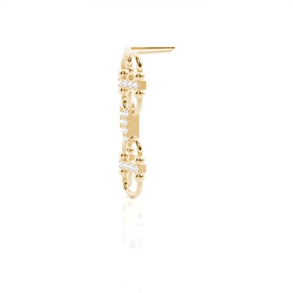 Multiple Interlink Diamond Earring (Petite)