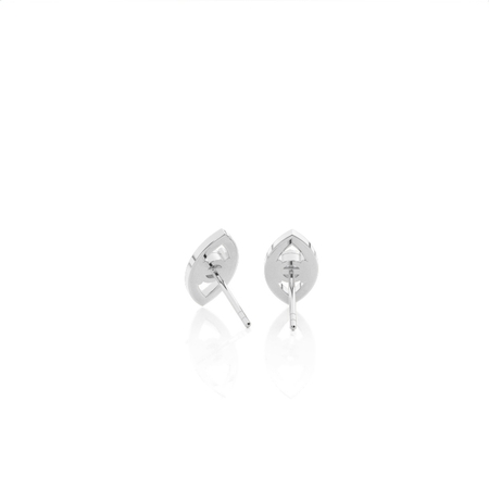 Illusion Set Round Diamond Marquise Shape Delicate Stud Earrings