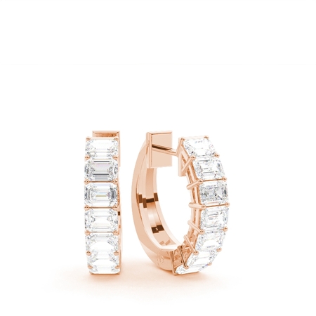 Rotgold Ohrringe Mit Diamanten