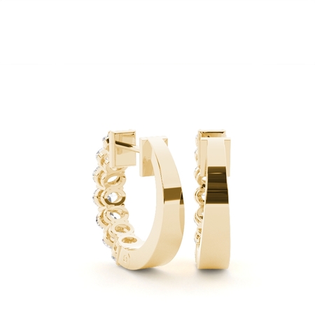 Oval Cut Diamond Earrings 