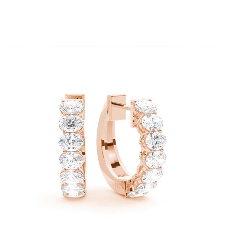 Rotgold Ohrringe Mit Diamanten