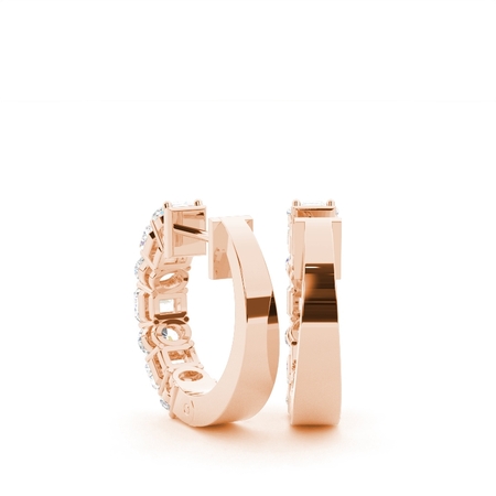 Rose Gold Diamond Earrings