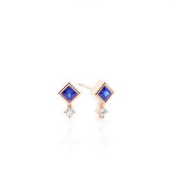 Blue Sapphire Everyday Stud Earring