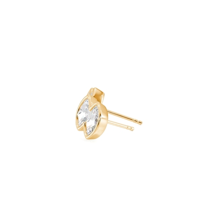 Toi Et Moi Bezel-Set Marquise Diamond Earrings