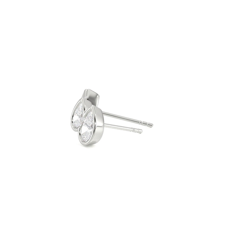 Toi Et Moi Bezel-Set Pear Diamond Earrings
